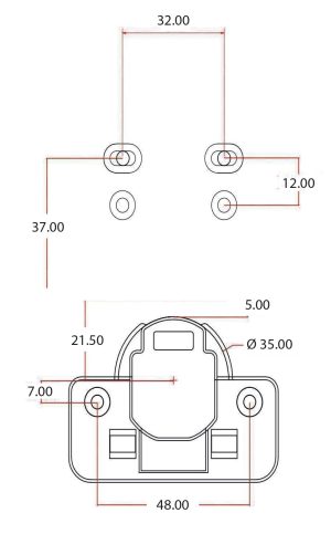 BERGO 110° 3D Adjustable Clip-On Hinges (Half overlay) - Image 2